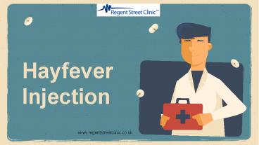 Hayfever Injection – help for severe sufferers