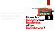 How to boost your business after lockdown? (1)