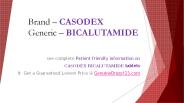 What are the side effects of bicalutamide?
