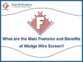 What are the Main Features and Benefits of Wedge Wire Screen? PowerPoint PPT Presentation