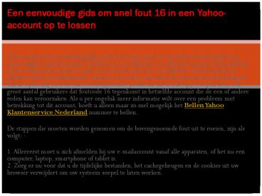 Yahoo Klantenservice telefoonnummer wij geven de beste online service