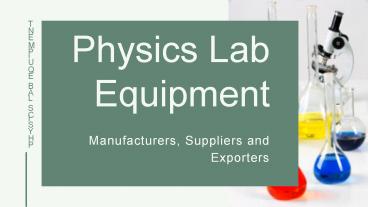 Physics Lab Equipment Suppliers in India