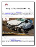 Sell Broken Car for Cash With Instant Payout PowerPoint PPT Presentation