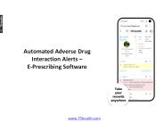Automated Adverse Drug Interaction Alerts – E-Prescribing Software