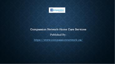 Compassion Network-Home Care Services