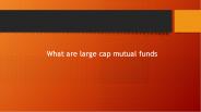 What are Large Cap Mutual Funds? (1)