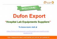 Hospital and Medical Lab Equipments Suppliers