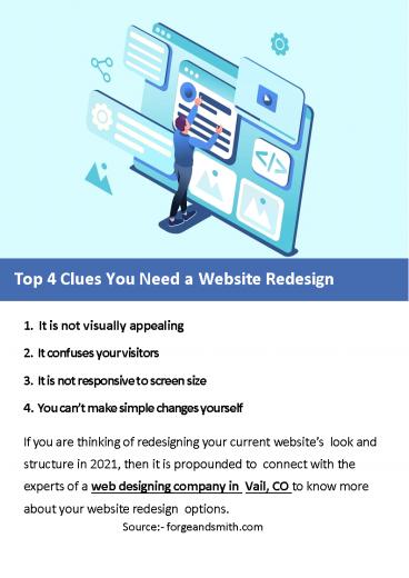 Top 4 Clues You Need a Website Redesign