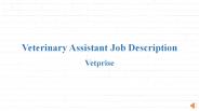 Veterinary Assistant Job Description