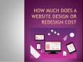 How much does a website design or redesign cost