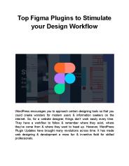 Top Figma Plugins to Stimulate your Design Workflow