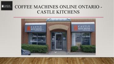 Coffee Machines, freezers and Dishwashers Online Ontario