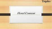 Hotel Content | Hotel Content API | Hotel API