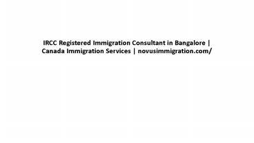 Canada Work Permit Consultants In Bangalore - novusimmigration.com/