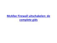 McAfee Firewall Uitschakelen de Complete Gids