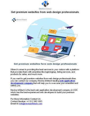 Get premium websites from web design professionals