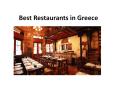 Best Restaurants in Greece PowerPoint PPT Presentation