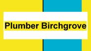 Plumber Birchgrove