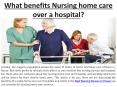 What are the advantages of nursing home care over hospitalization? PowerPoint PPT Presentation