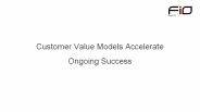 Customer Value Models Accelerate Ongoing Success