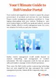 Your Ultimate Guide to B2B Vendor Portal PowerPoint PPT Presentation