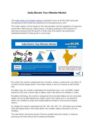 India Electric Two-Wheeler Market