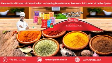A Leading Manufacturer, Processor & Exporter of Instant Mixes