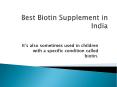 Biotin Capsule for Hair Growth PowerPoint PPT Presentation