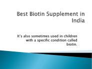 Biotin Capsule for Hair Growth