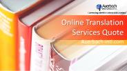 Online Translation Services Quote