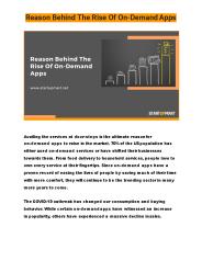 Revolutionizing Different Industries with On-Demand Solutions