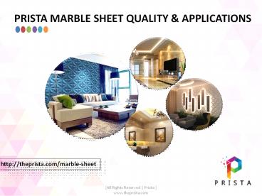 Marble Sheets Quality & Applications