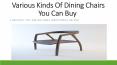 Various Kinds of Dining Chairs You Can Buy