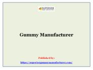 Gummy Manufacturer