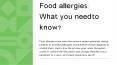 Food allergies: What you need to know? PowerPoint PPT Presentation