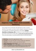 Improve Your Smile with Cosmetic Dentistry PowerPoint PPT Presentation