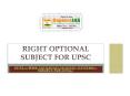 How to Choose the Right Optional Subject for UPSC PowerPoint PPT Presentation