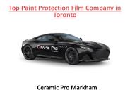 Top Paint Protection Film Company in Toronto
