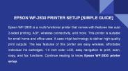 EPSON WF-2830 PRINTER SETUP [SIMPLE GUIDE]