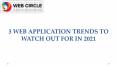 3 WEB APPLICATION TRENDS TO WATCH OUT FOR IN 2021 PowerPoint PPT Presentation