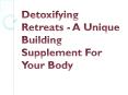 Detoxifying Retreats - A Unique Building Supplement For Your Body PowerPoint PPT Presentation