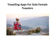Travelling Apps For Solo Female Travelers