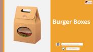 Burger Boxes with Printed logo & Design in USA
