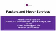 Packers and mover services