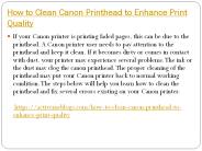 How to Clean Canon Printhead to Enhance Print Quality