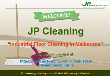 Industrial Floor Cleaning in Melbourne