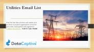 Utilities Email List