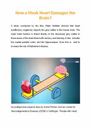 How a Weak Heart Damages the Brain?