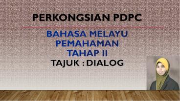 Bahasa Melayu Tahap II Dialog