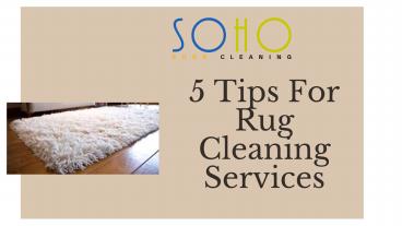 Soho Rug Cleaning | Rug Cleaning NYC